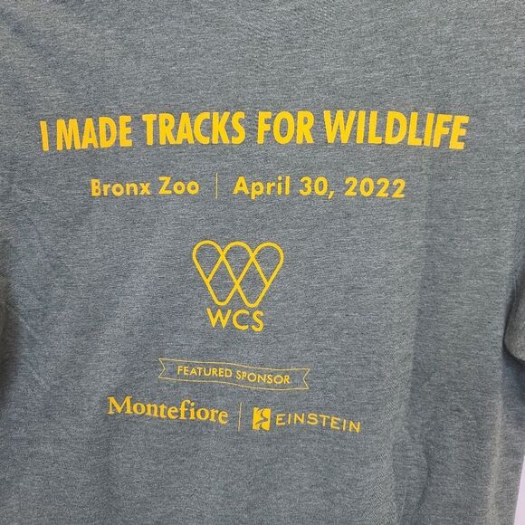 Widlife Conservation Society 2022 Bronx Zoo Slot Run for the Wild Blue Tshirt S - Picture 5 of 9